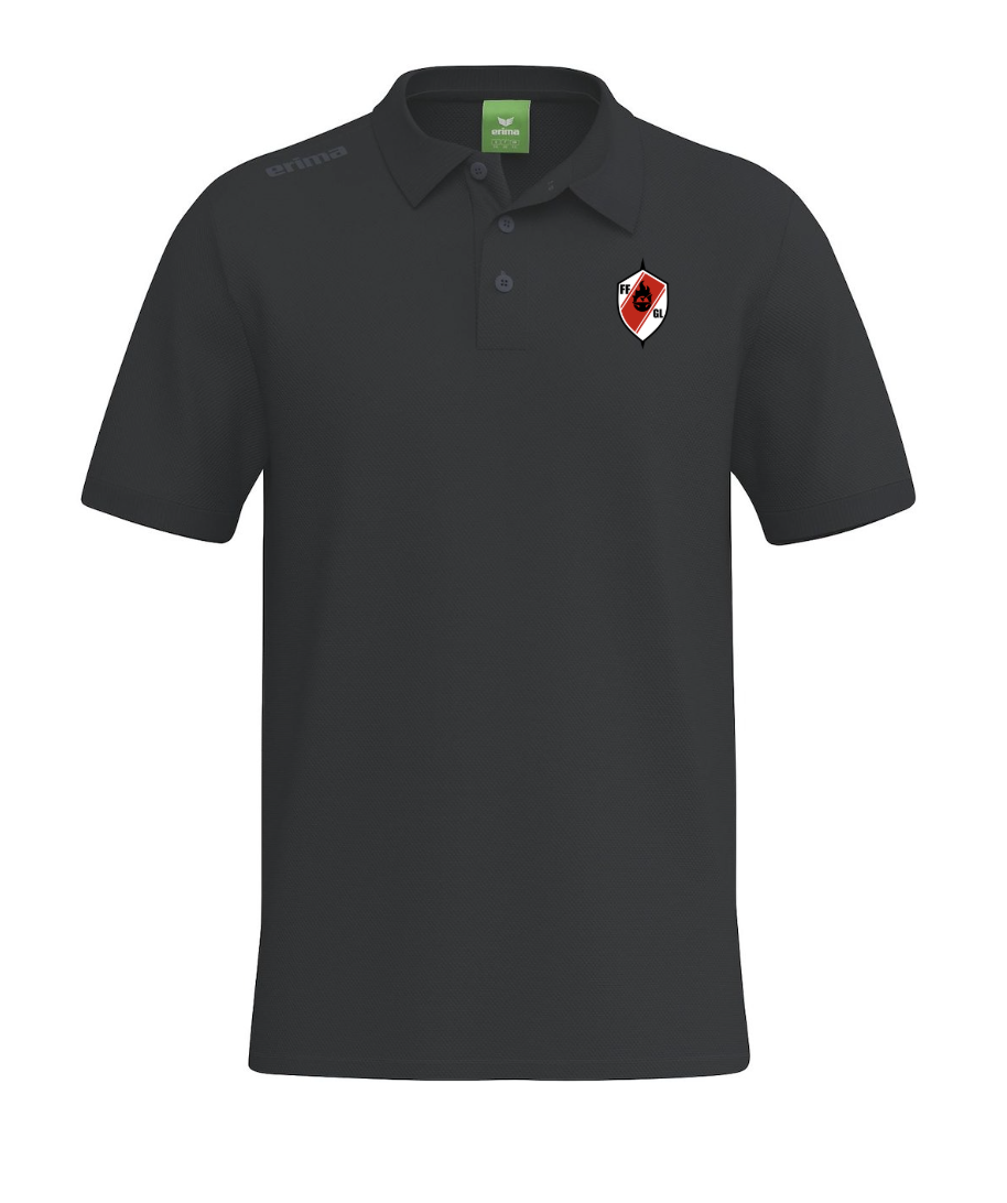 Koszulka polo czarna ERIMA TS